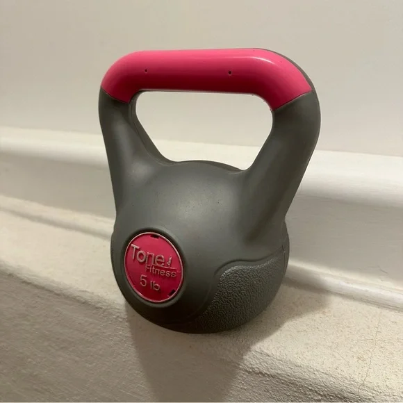Tone Fitness 5 lb Kettlebell - Pink - Picture 3 of 9